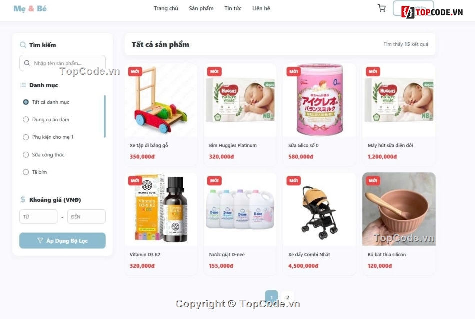 web,web shop,web mẹ và bé